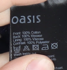 Womens UK Size M Oasis Blue Basic Blouse