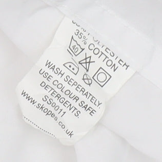 Skopes Men's White Regular Fit Dress Shirt 15.5