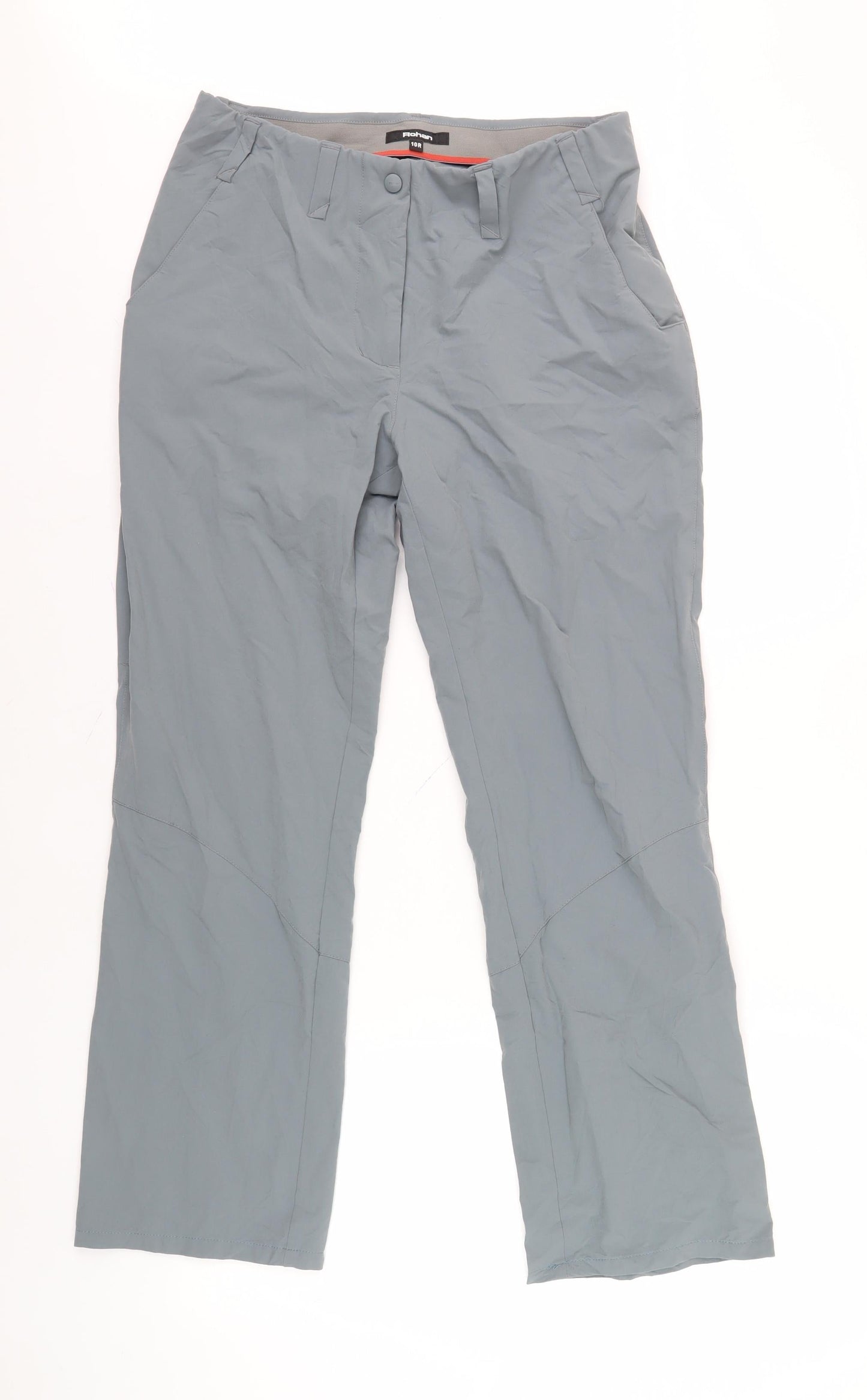 Rohan Unisex Grey Trousers, 10R Regular Fit