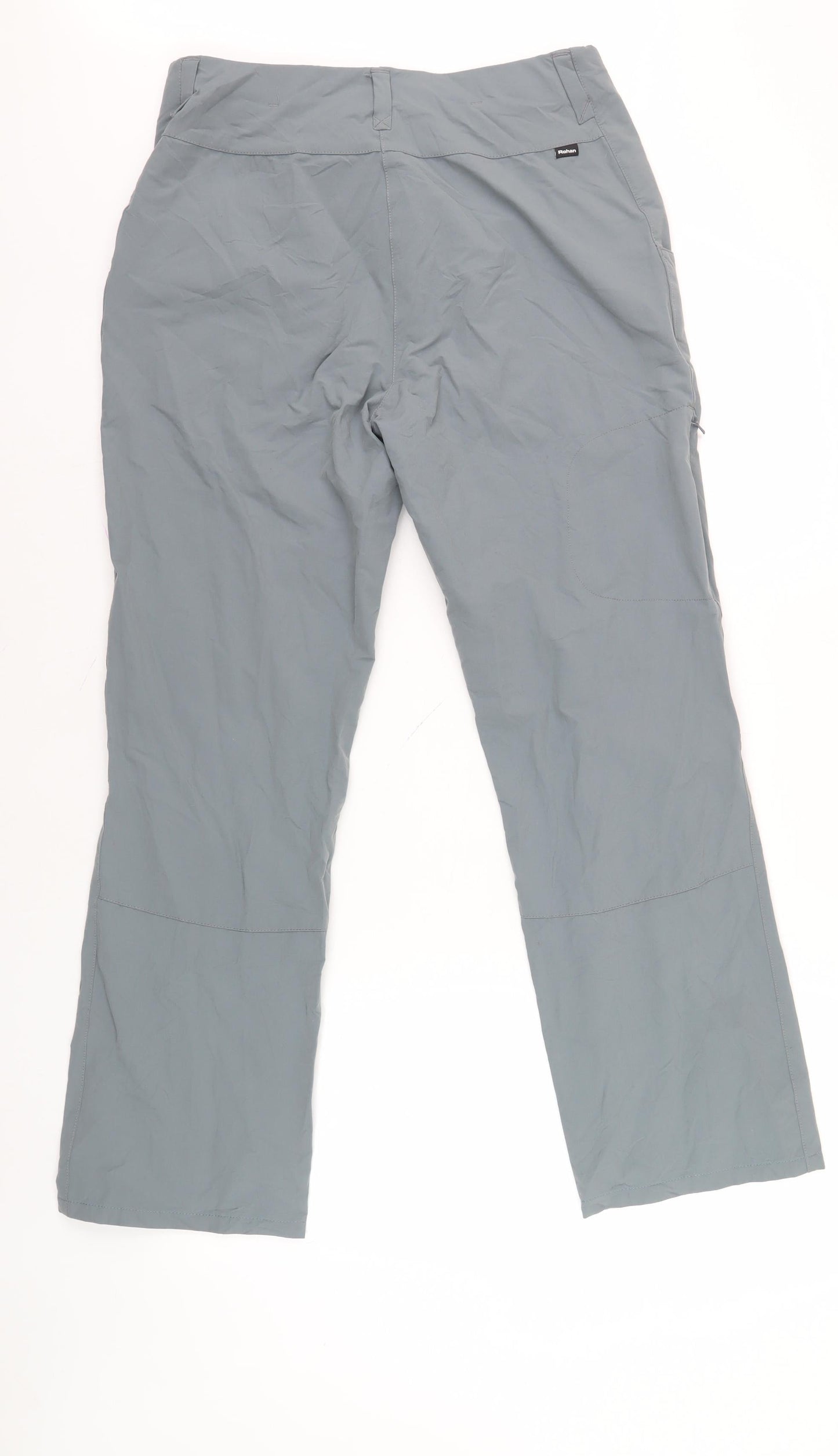 Rohan Unisex Grey Trousers, 10R Regular Fit