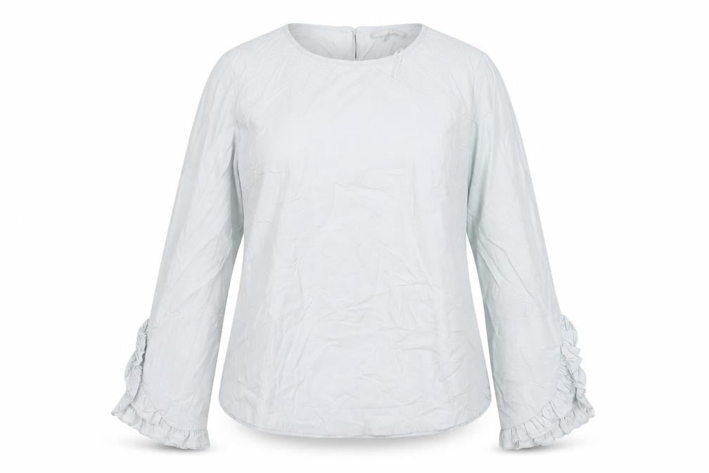 Womens UK Size 12 Oliver Bonas Blue Basic Blouse