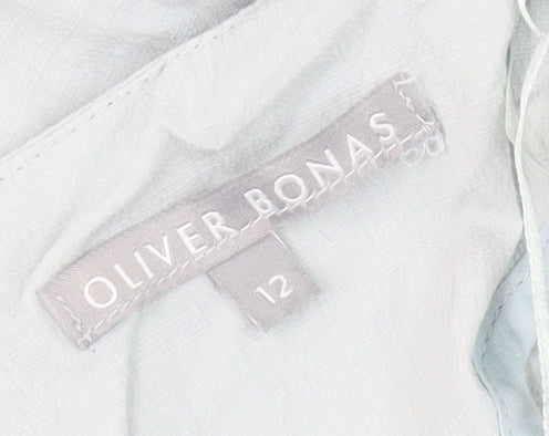 Womens UK Size 12 Oliver Bonas Blue Basic Blouse