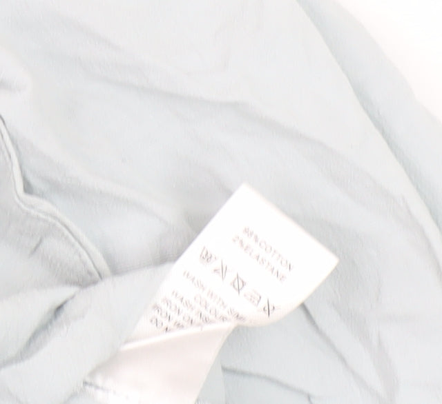 Womens UK Size 12 Oliver Bonas Blue Basic Blouse