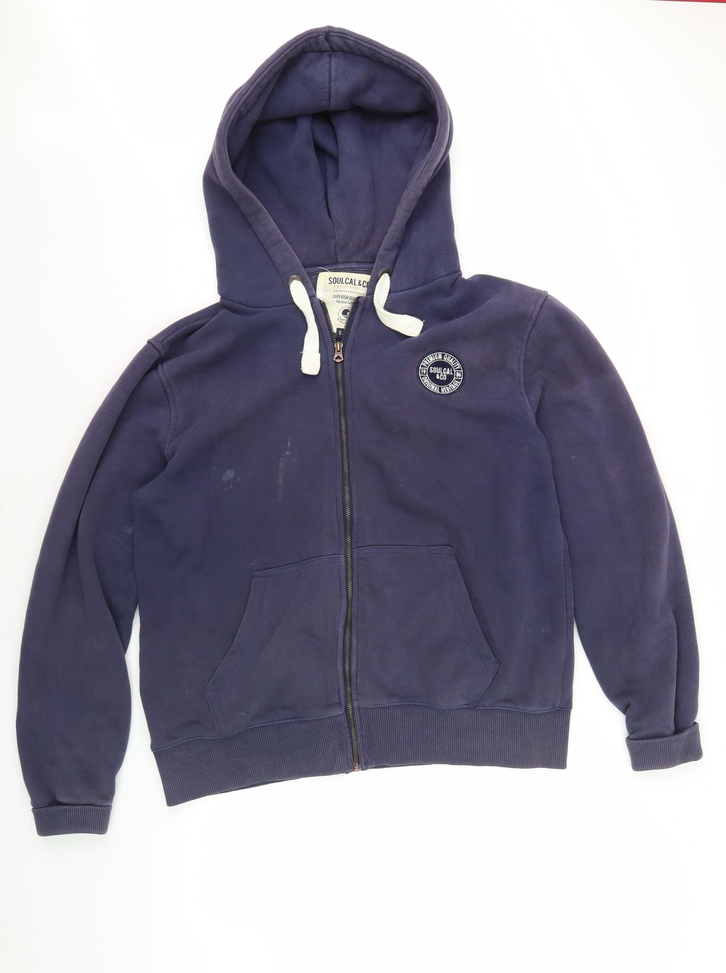 Mens UK Size XL Soulcal & Co Blue Basic Jacket