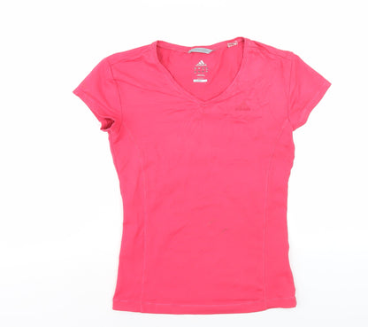 Womens UK Size 12 adidas Pink Basic T-Shirt
