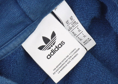Adidas Men's Blue Pullover Hoodie XL Sports