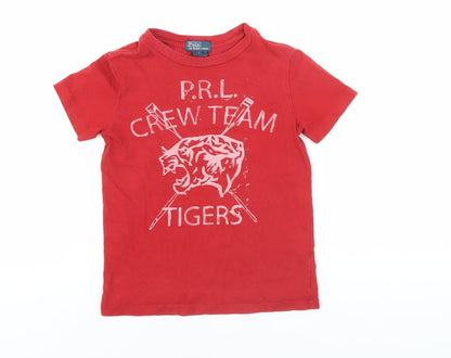 Polo by Ralph Lauren Boys Red Crew T-Shirt 10 Years