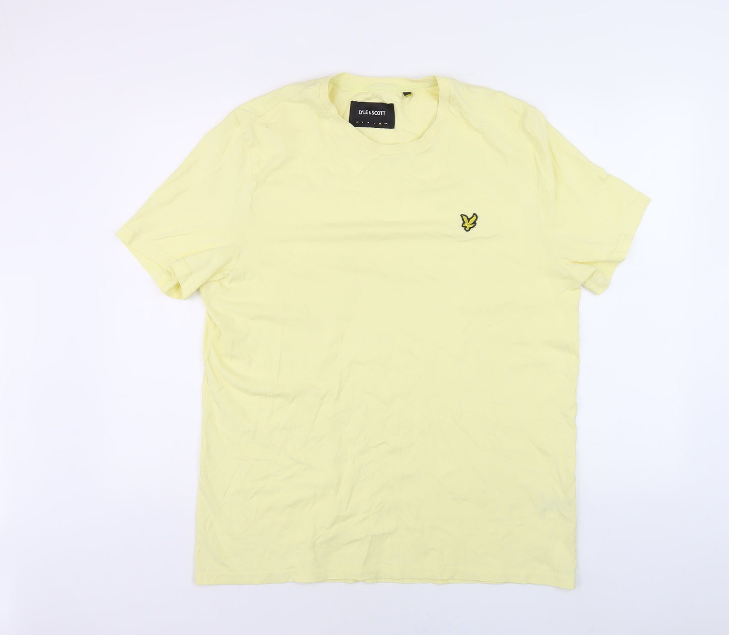 Lyle & Scott Men's Yellow XL Crew Neck T-Shirt