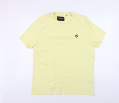 Lyle & Scott Men's Yellow XL Crew Neck T-Shirt