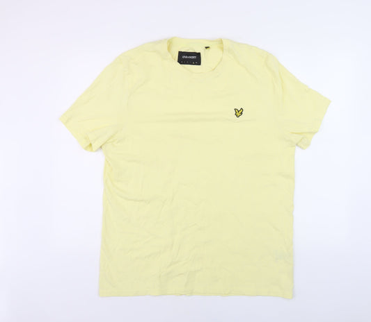 Lyle & Scott Men's Yellow XL Crew Neck T-Shirt