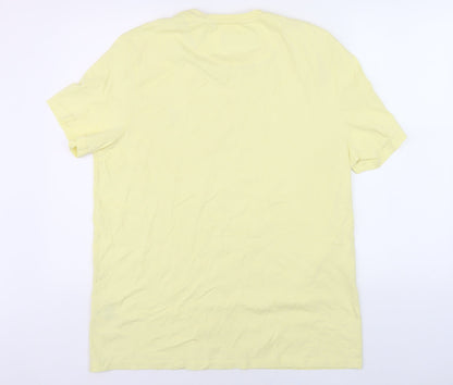 Lyle & Scott Men's Yellow XL Crew Neck T-Shirt