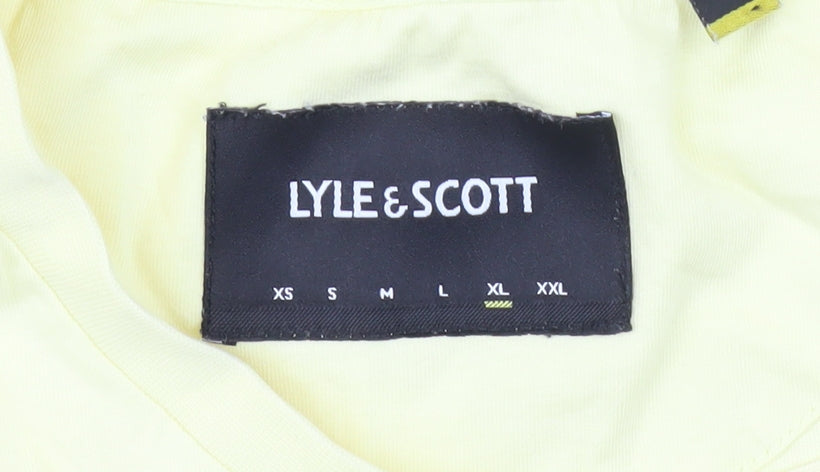 Lyle & Scott Men's Yellow XL Crew Neck T-Shirt
