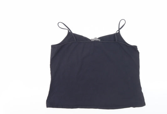 Laura Ashley Women's Black Camisole Tank Top Size 20