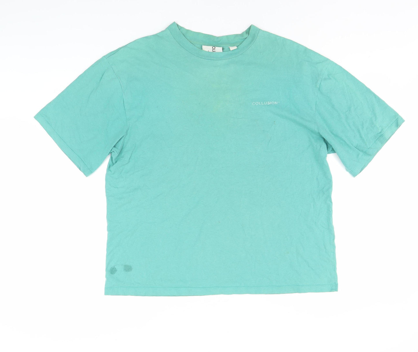 Mens UK Size S COLLUSION Green  T-Shirt