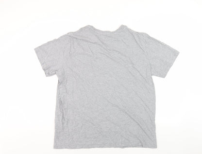 Levi's Men's Grey Logo T-Shirt, Size L, Crew Neck