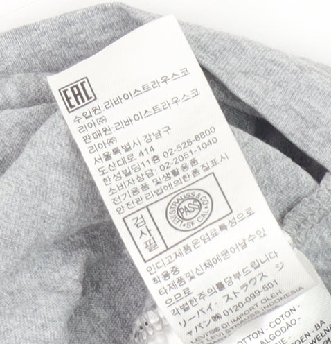 Levi's Men's Grey Logo T-Shirt, Size L, Crew Neck