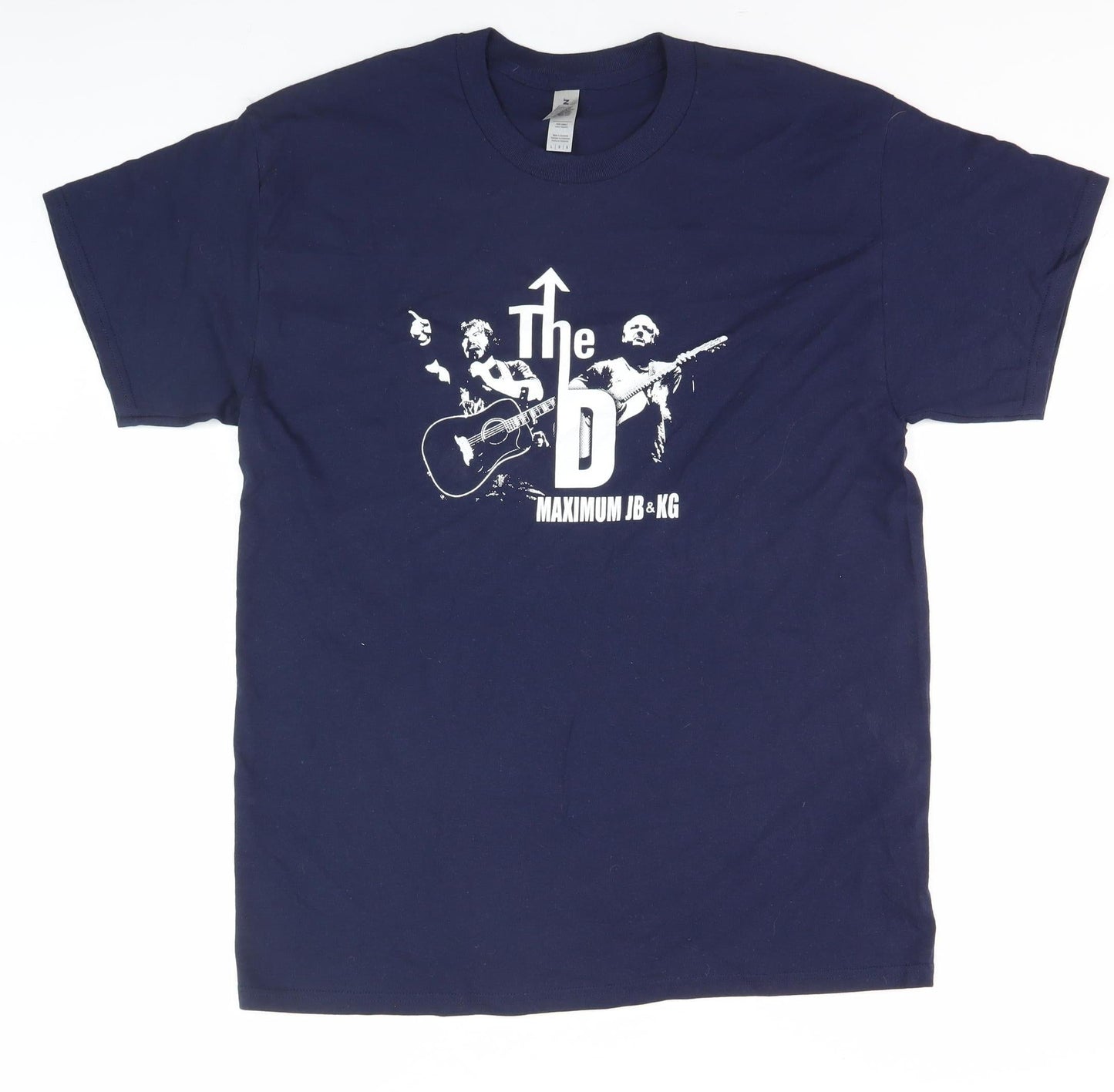Mens UK Size L Gildan Blue  T-Shirt
