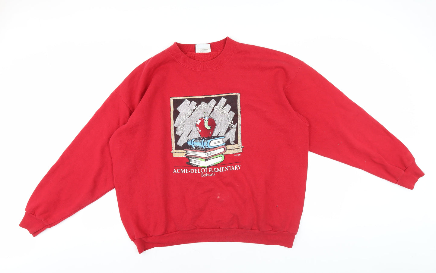 Lee Men's Red XL Crew Neck Pullover Jumper