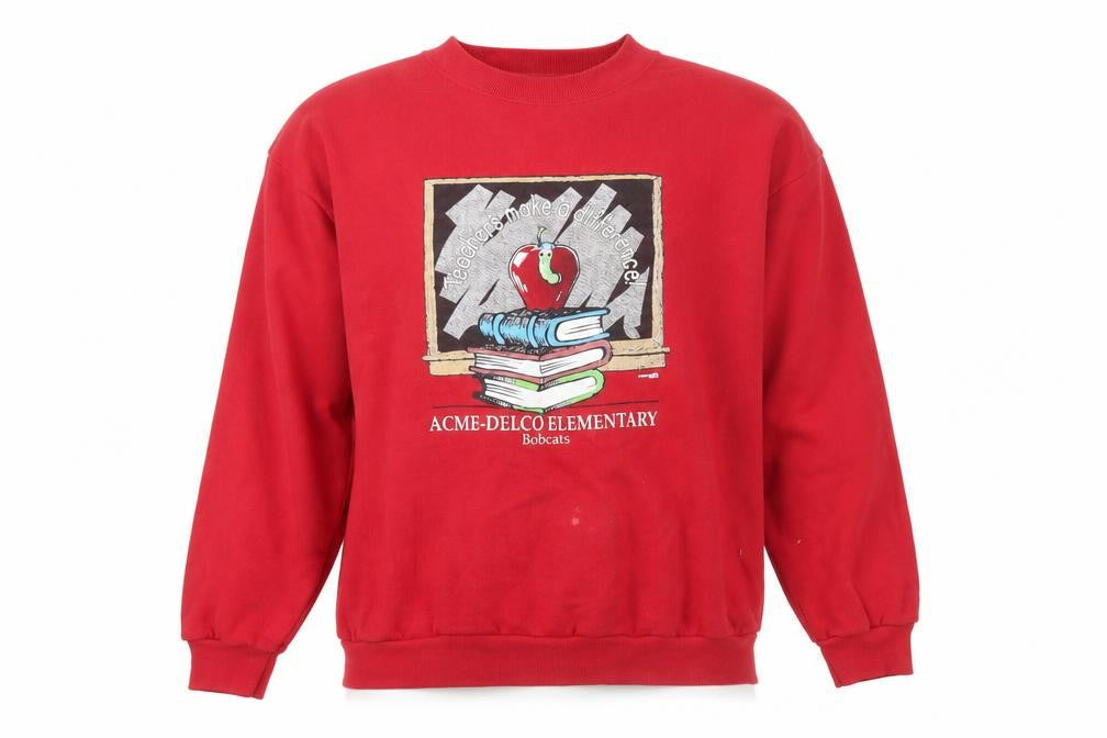 Mens UK Size XL Lee Red Pullover Jumper