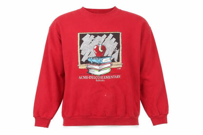 Mens UK Size XL Lee Red Pullover Jumper