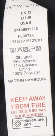 New Look Women's Black Pencil Skirt UK 12