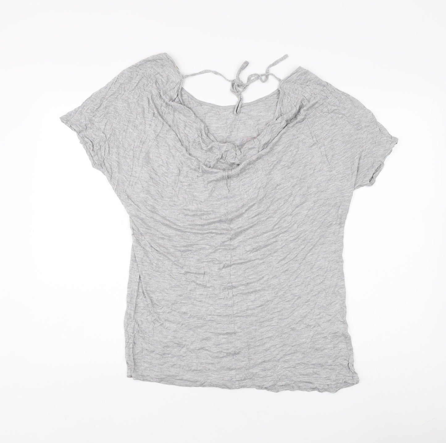 Womens UK Size S Monsoon Grey Basic T-Shirt