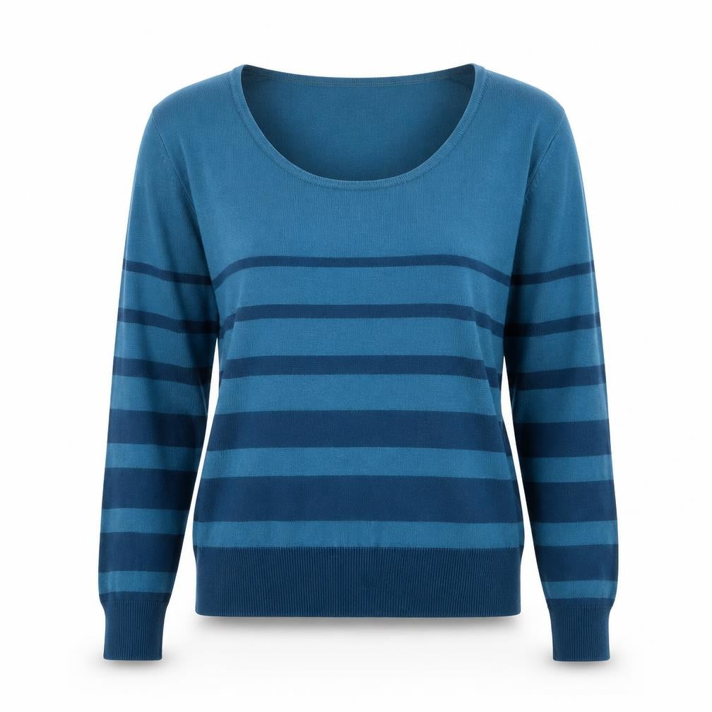 Womens UK Size S Minuet Petite Blue Pullover Jumper