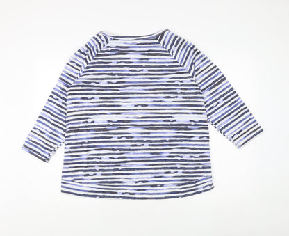 Womens UK Size 18 Marks and Spencer Blue Basic T-Shirt