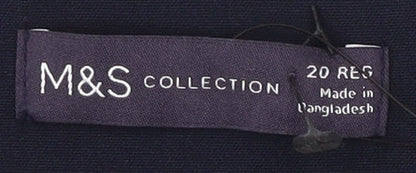 Marks and Spencer Women's Blue Pencil Skirt Size 20