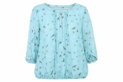 Womens UK Size 12 Bonmarché Blue Basic Blouse