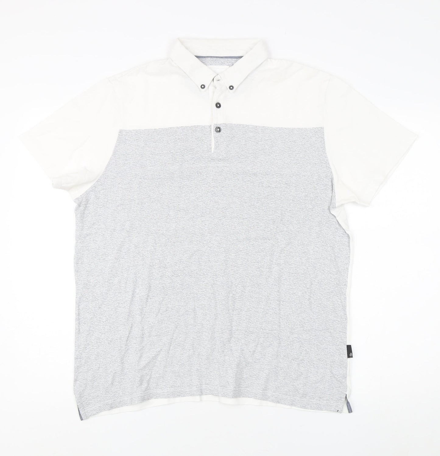 Burton Menswear Men's White Large Polo Shirt