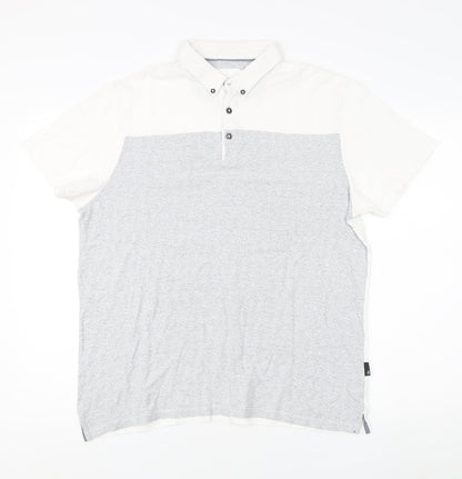 Burton Menswear Men's White Large Polo Shirt