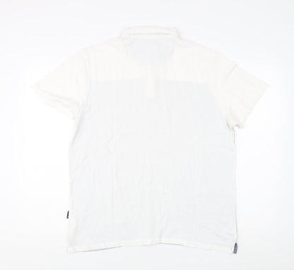 Burton Menswear Men's White Large Polo Shirt