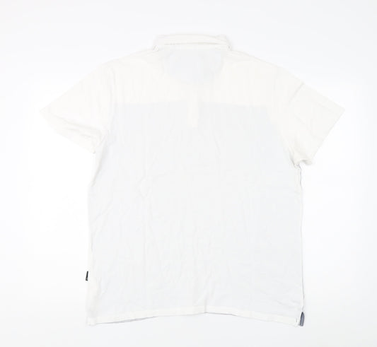 Burton Menswear Men's White Large Polo Shirt