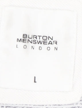 Burton Menswear Men's White Large Polo Shirt