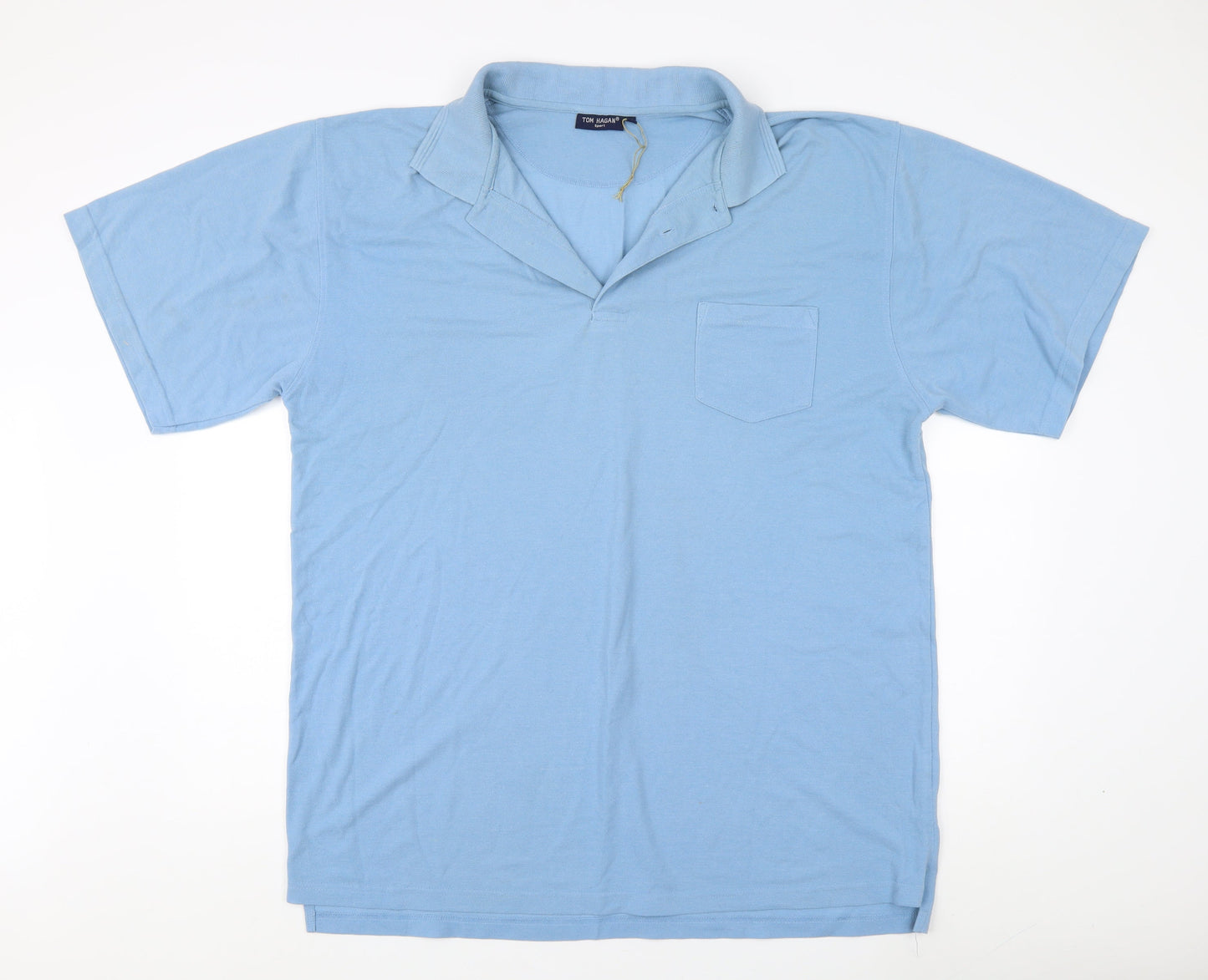 Tom Hagan Men's Blue Polo Shirt 3XL - Casual Comfort