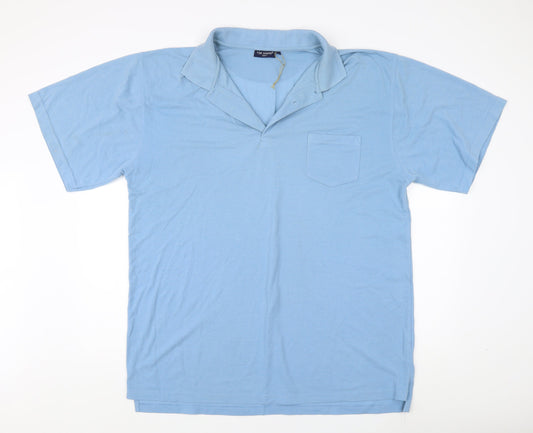 Tom Hagan Men's Blue Polo Shirt 3XL - Casual Comfort