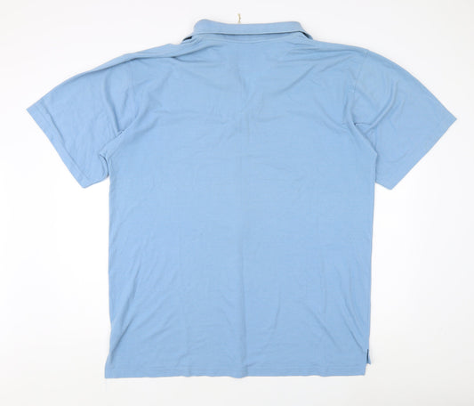 Tom Hagan Men's Blue Polo Shirt 3XL - Casual Comfort