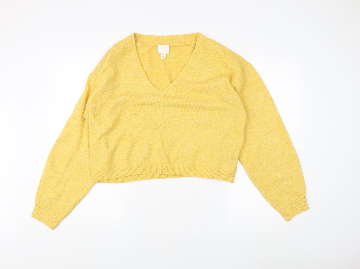 Womens UK Size S H&M Yellow Pullover Jumper