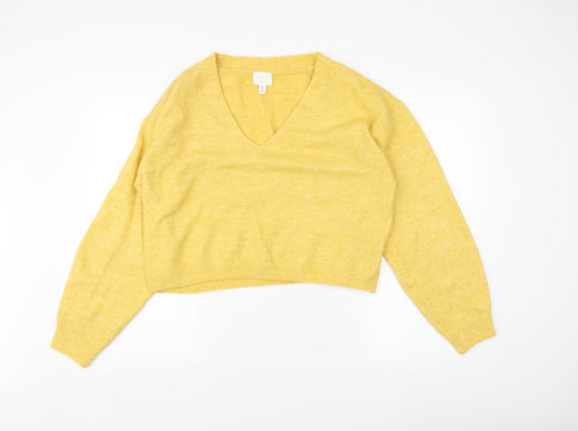 Womens UK Size S H&M Yellow Pullover Jumper