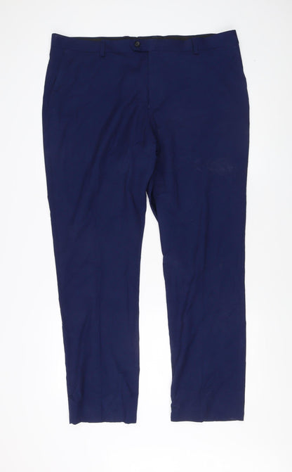 Womens UK Size 40 NEXT Classic Fit BusinessCasual Blue Trousers