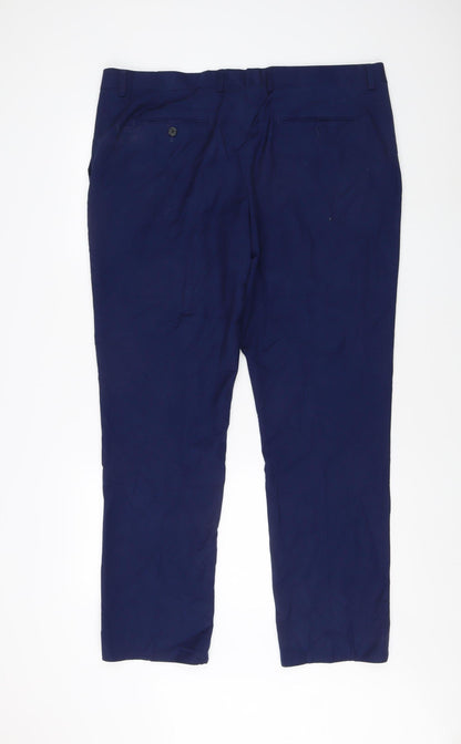 Womens UK Size 40 NEXT Classic Fit BusinessCasual Blue Trousers