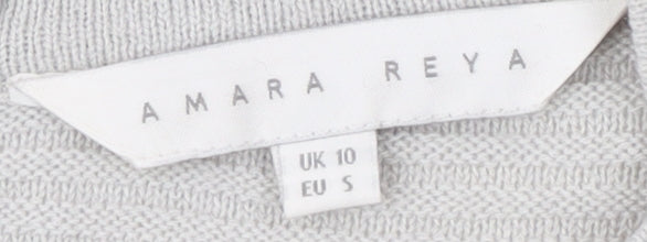 Womens UK Size 10 Amara Reya Grey Pullover Jumper
