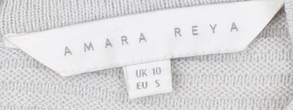 Womens UK Size 10 Amara Reya Grey Pullover Jumper
