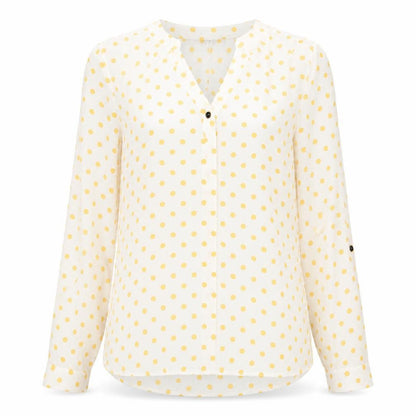 Dorothy Perkins Women’s White Polka Dot Blouse Size 12