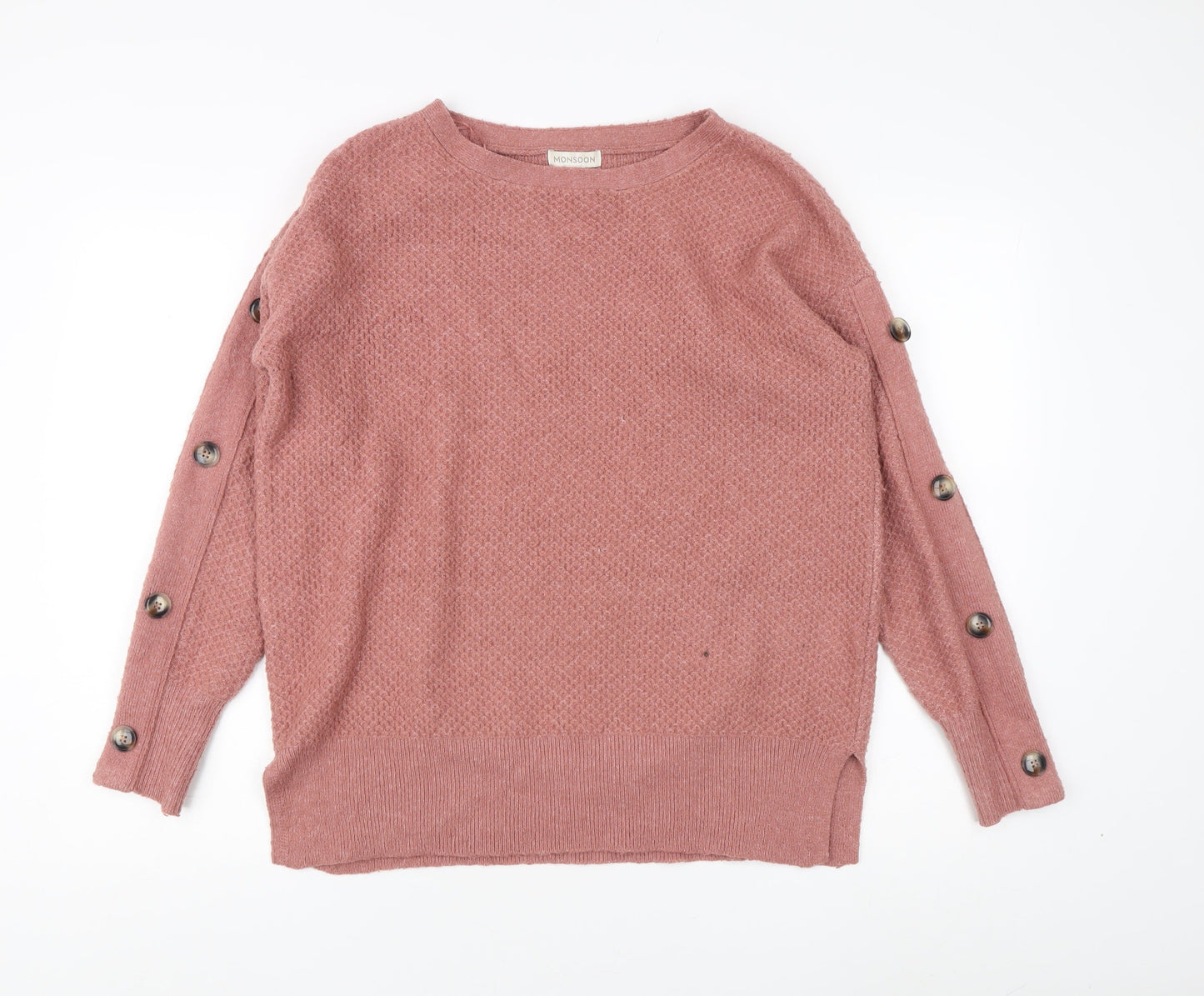 Womens UK Size M Monsoon Pink Pullover Jumper