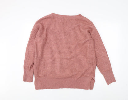 Womens UK Size M Monsoon Pink Pullover Jumper
