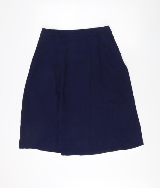 NOOSNOW Women's Blue Knee Length Skirt, Size 12