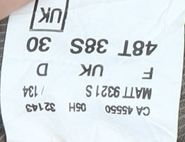 Saint Hilaire Men's Green Signature Trousers, Size 38S, Straight Leg