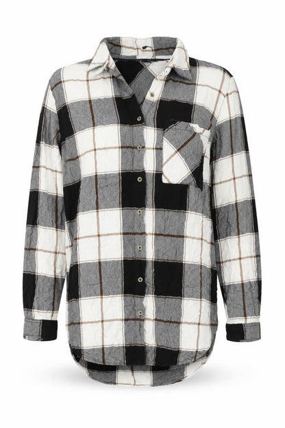 Womens UK Size 14 M&Co Multicoloured Basic Button-Up